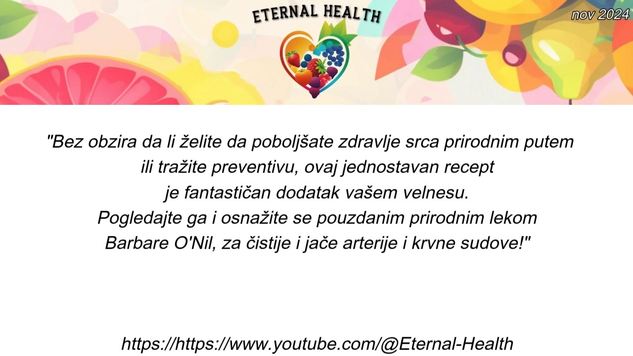 DVA RECEPTA ZA BOLJI KRVOTOK I IMUNOLOŠKI SISTEM … 🇷🇸